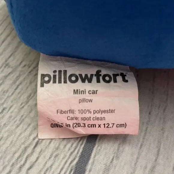 Pillowfort Target Blue Mini Car Pillow 9 Inch Plush, Stuffed Car - Picture 6 of 6